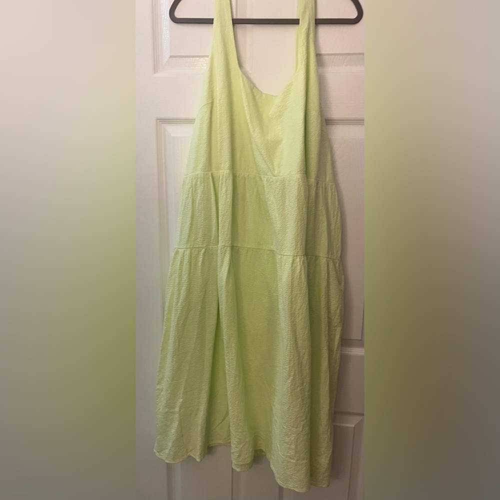 Ava & Viv Lime Green Tie Back Dress